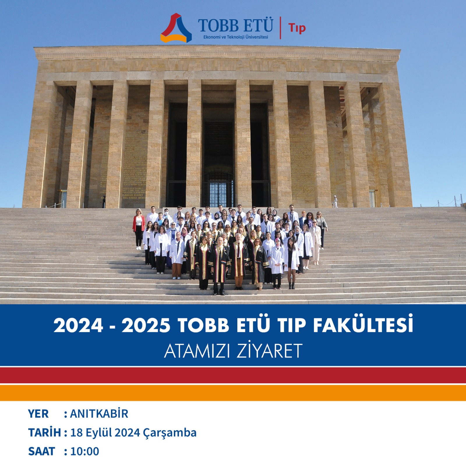 2024-2025 TOBB ETÜ Tıp Fakültesi Açılış ve Beyaz Önlük Töreni