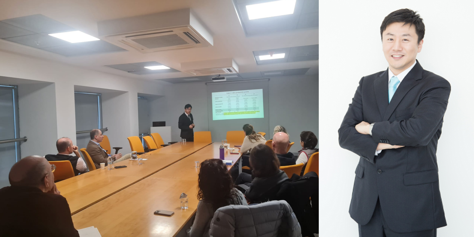 Prof. Ju H. Pyun from Korea University Was the First Guest of the Economics Department’s Spring Term Seminar Series